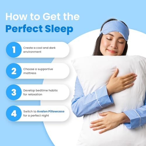 Avalon Bedding Standard White Pillowcases Set of 4