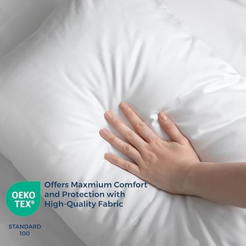 Dreamology Waterproof Pillow Protectors 4 Pack with Zipper