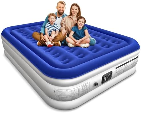 Xsleep Queen Air Mattress with Built in Pump 16 Raised