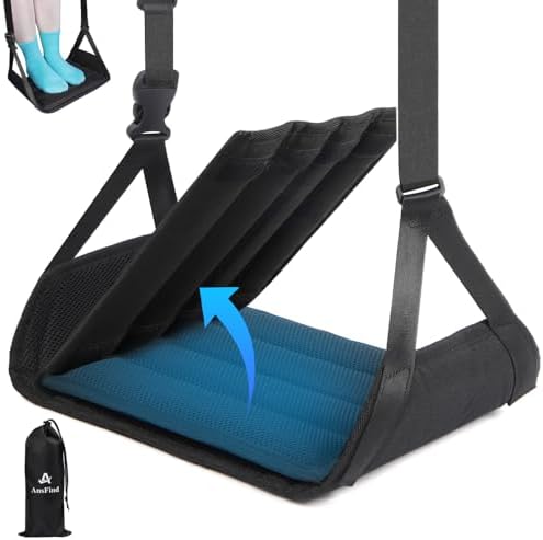 AnsFind Upgraded Foot Hammock for Plane Travel Comfort