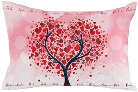 Waterproof Pillow Protector 2 Pack with Love Heart Design