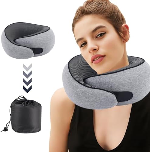 MQZAYZ Travel Neck Pillow with Chin Wrap and Pain Relief