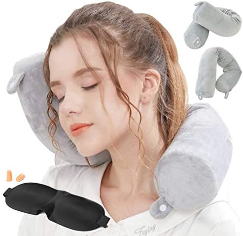 Lucear Travel Pillow with Twist Memory Foam
