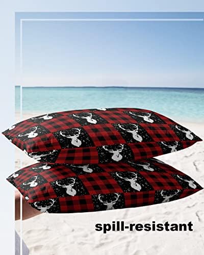 Waterproof Pillow Protector 2 Pack - Red Buffalo Plaid