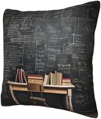 Black Textured Marble Pillow Soft 12x12 Inch Cushion Cover