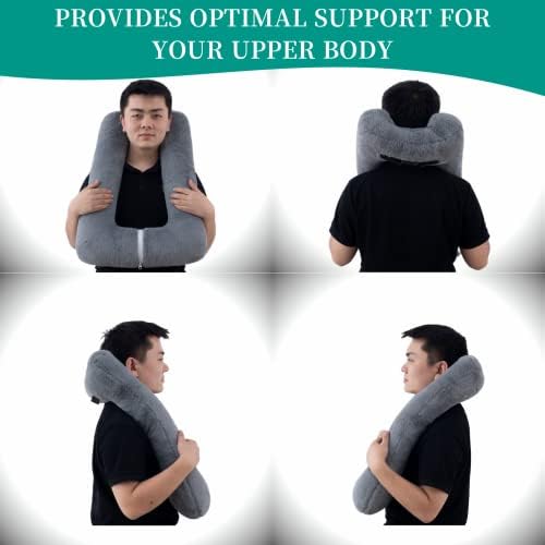 FHSGGP Travel Pillow with Neck Support and Storage Bag