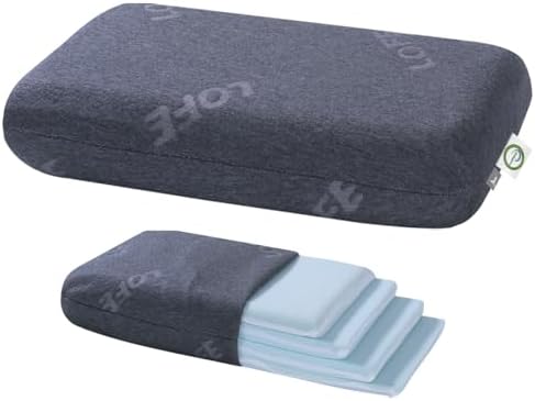 LOFE Adjustable Memory Foam Pillow with Organic Cover