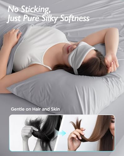 Breescape Cooling Pillow Cases Set of 2 - Misty Gray