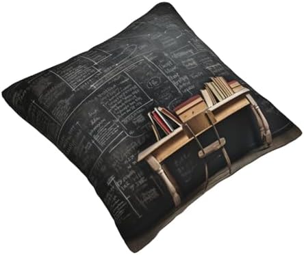 Black Textured Marble Pillow Soft 12x12 Inch Cushion Cover