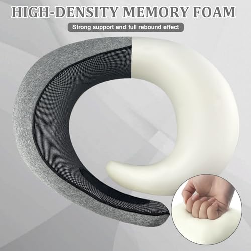 2024 Travel Neck Pillow with Chin Wrap and Memory Foam Comfort