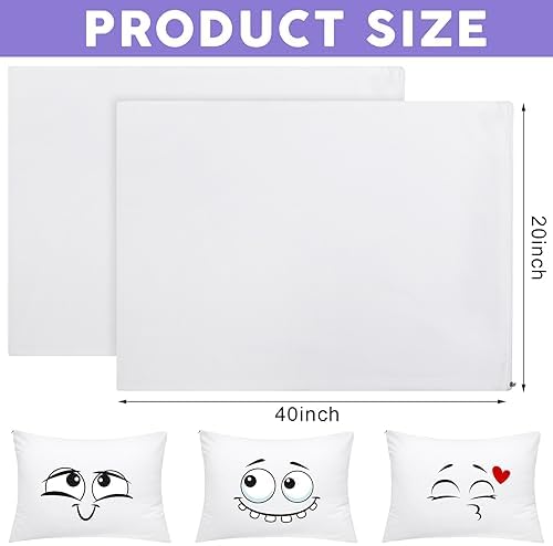 Shimeyao 24 Pcs Zippered Pillow Protectors White