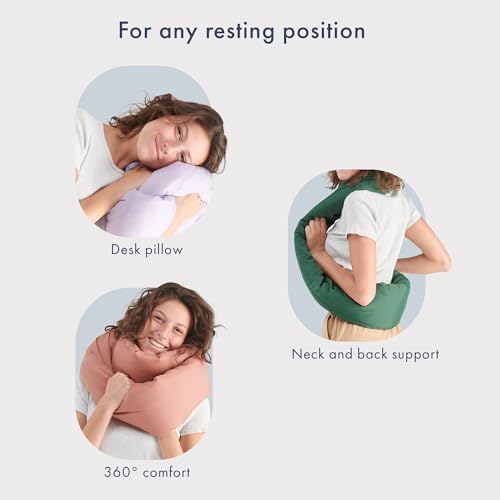 Huzi Infinity Pillow - Travel Neck Support Scarf Purple