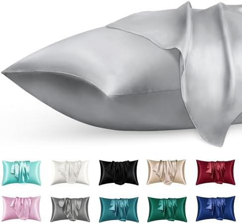 phyrec Satin Silk Pillowcase Set 2 Pack Queen Size 20x30