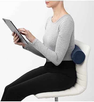 Brookstone Free Form Travel Pillow - Blue 1