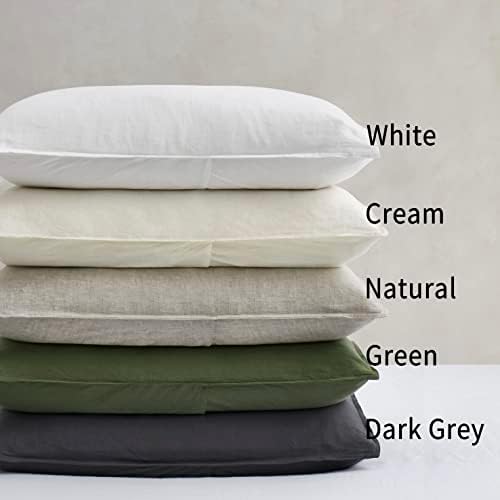 ATLINIA Linen Pillowcases King Size Set of 2