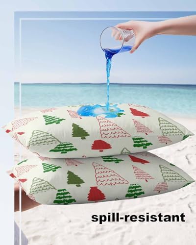 Waterproof Pillow Protector 2 Pack Christmas Tree Pattern