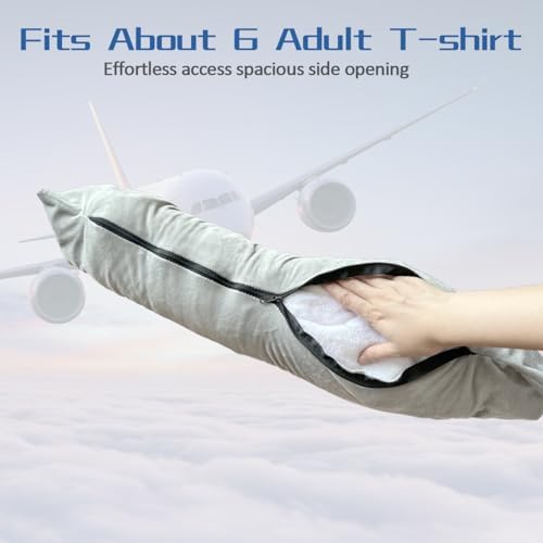 Posinda 2-Pack Stuffable Travel Neck Pillow