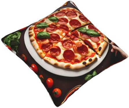 Ogniwo Pizza Food Throw Pillow 12x12 Inch