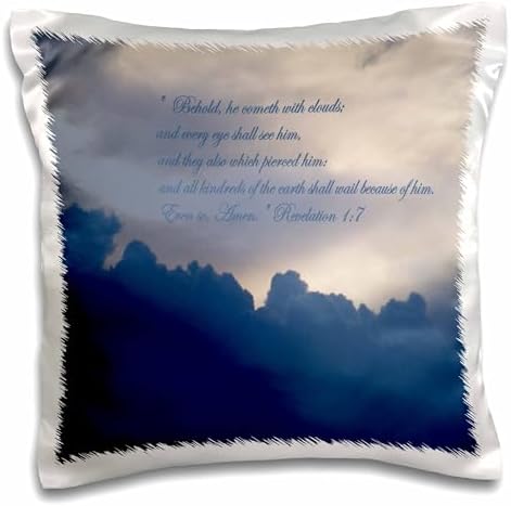 3D Rose Storm Cloud Pillowcase with Bible Quote Design