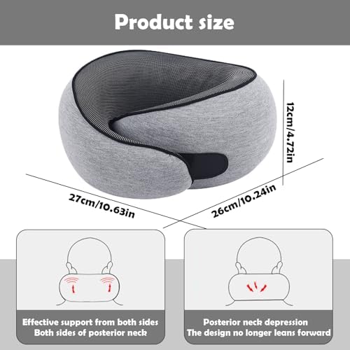 MQZAYZ Travel Neck Pillow with Chin Wrap and Pain Relief
