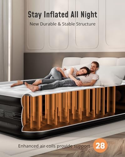 Airefina Full Air Mattress with Built-in Pump and Carrying Bag