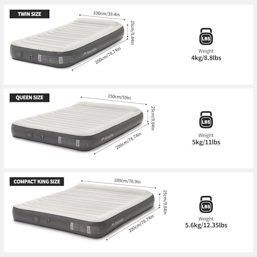 Naturehike Compact King Air Mattress with Built-in Pump