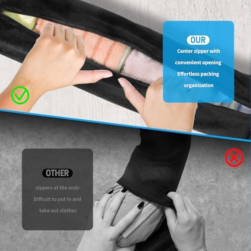 Xlapo 2 Pack Travel Neck Pillow with Clothes Storage Bag