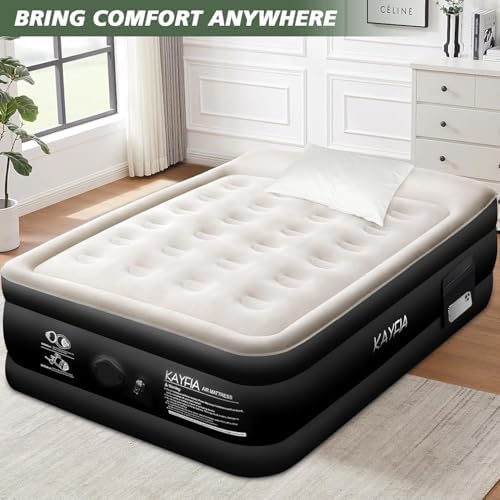 Kayfia Twin Air Mattress with Rechargeable Pump