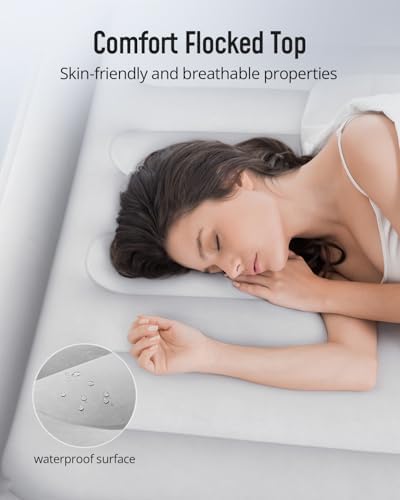 Airefina Queen Air Mattress with Built-in Pump and Portable Bag