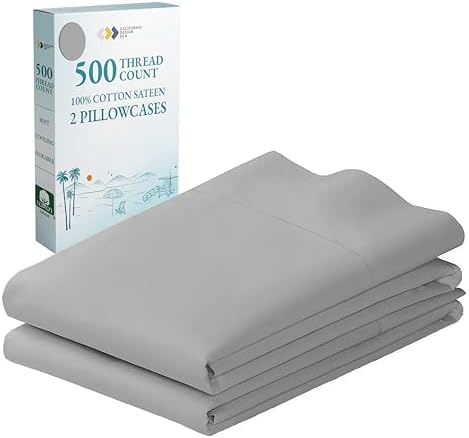 California Design Den 500 Thread Count Pillowcase Set of 2 1