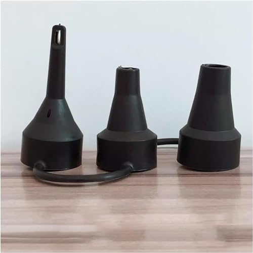 Weicoca 3 Sizes Black Air Pump Nozzle Replacement Set