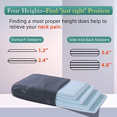 LOFE Adjustable Memory Foam Pillow with Organic Cover