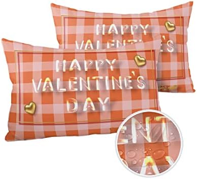 Waterproof Pillow Protector 2 Pack Happy Valentines Day