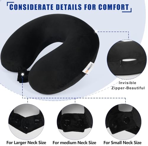 SAIREIDER Travel Neck Pillow with Head Support and Travel Set
