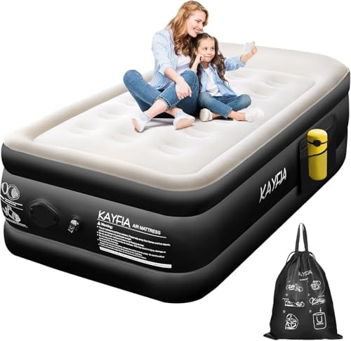 Kayfia Twin Air Mattress with Rechargeable Pump