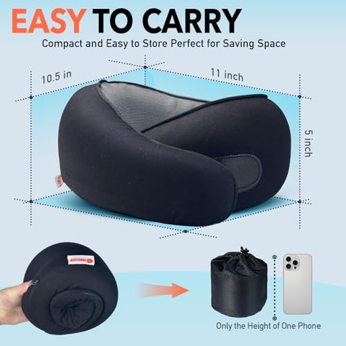 HWGIZP Travel Pillow with 360 Neck Support