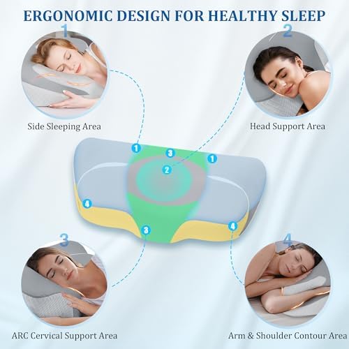 OneBlis Butterfly-Shaped Cervical Neck Pillow for Sleep