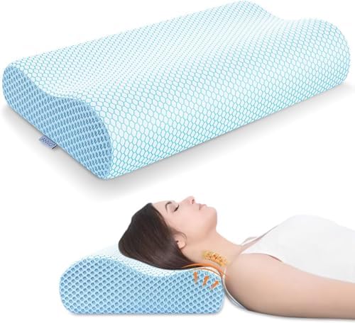 Anvo Memory Foam Pillow for Neck Shoulder Pain Relief
