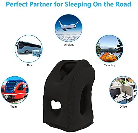 Povinmos Inflatable Travel Pillow for Head Neck Lumbar Support