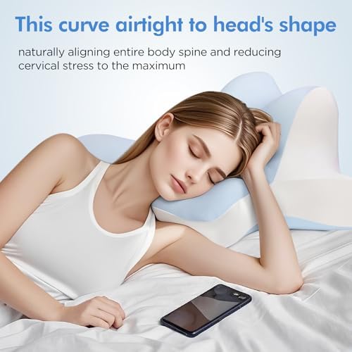 ByNaRIX Cervical Pillow with Cooling Silk Case
