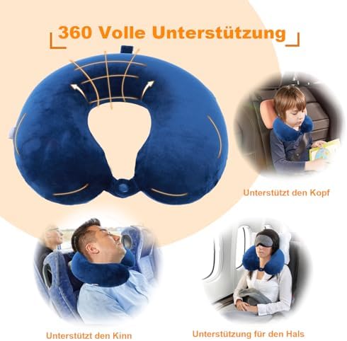 Far win Travel Pillow - Lightweight Memory Foam U Shaped Neck Support