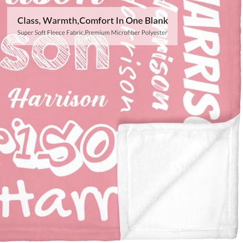 Custom Blanket with Name - Personalized Throw for Loved Ones
