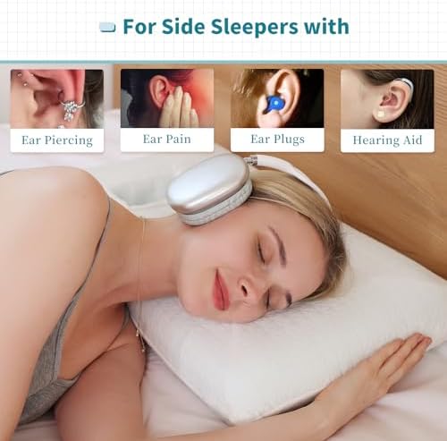 HAVARGO Ear Piercing Pillow for Side Sleepers