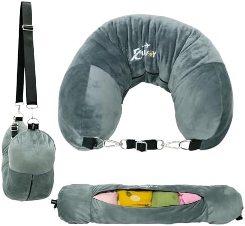 EZ4UVOY Stuffable Neck Pillow with Clothes