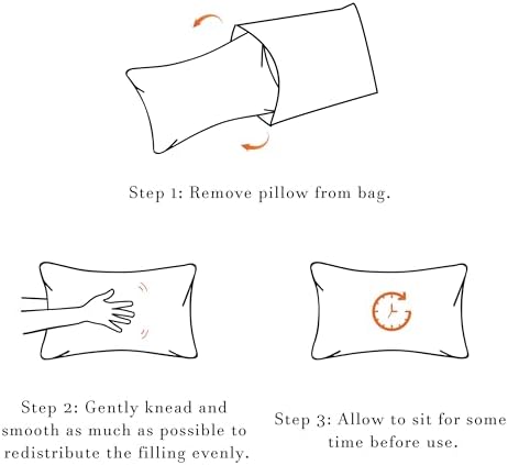 FLXXIE 2 Pack Microfiber Travel Pillows White 11x7 Inches