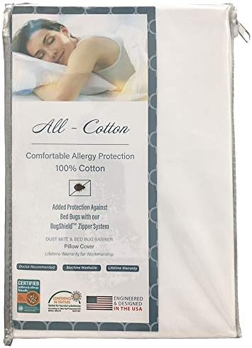 National Allergy Standard 2 Pack Pillowcase White