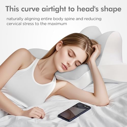 ByNaRIX Cervical Pillow with Cooling Silk Case 1