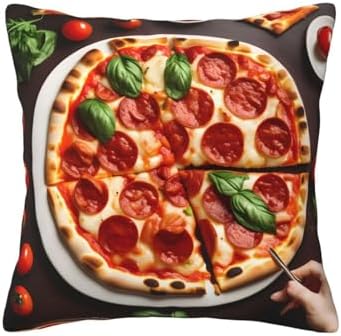 Ogniwo Pizza Food Throw Pillow 12x12 Inch