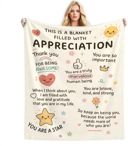 Appreciation Blanket 50x40 - Thank You Gift for Gratitude