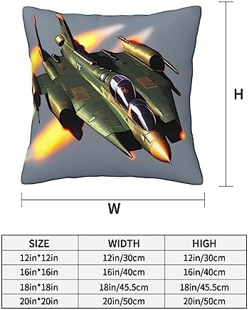 Ogniwo Jet Fighters Throw Pillow 12x12 Inch 1